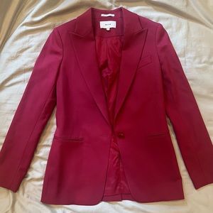 Brand New, Reiss women’s blazer, size US 0, UK 4, burgundy